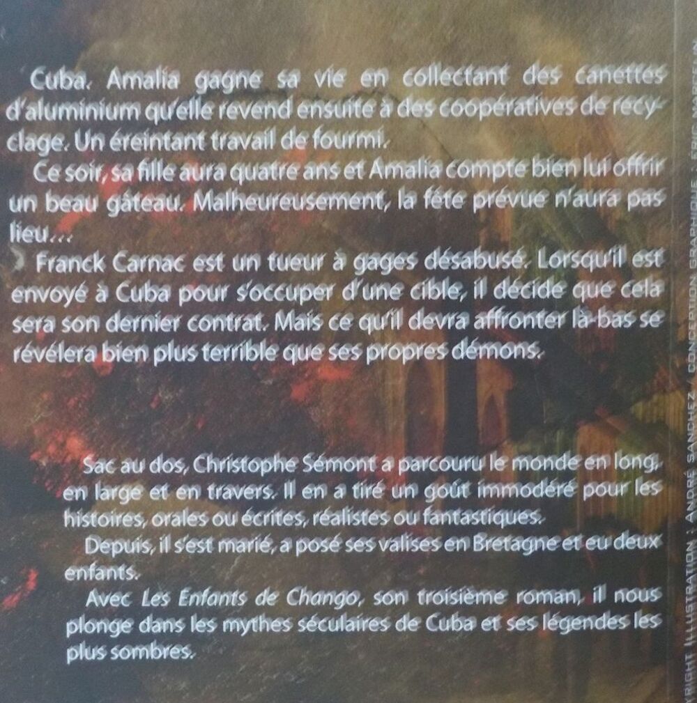 LES ENFANTS DE CHANGO de Christophe SEMONT Ed. Critic Livres et BD