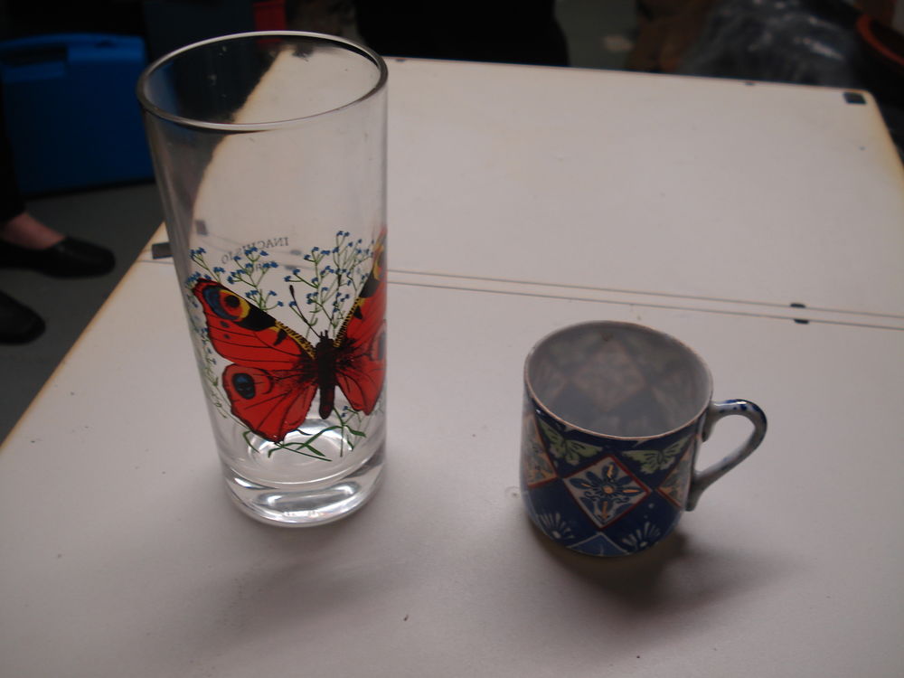 tasse VINTAGE dans les bleus Décoration