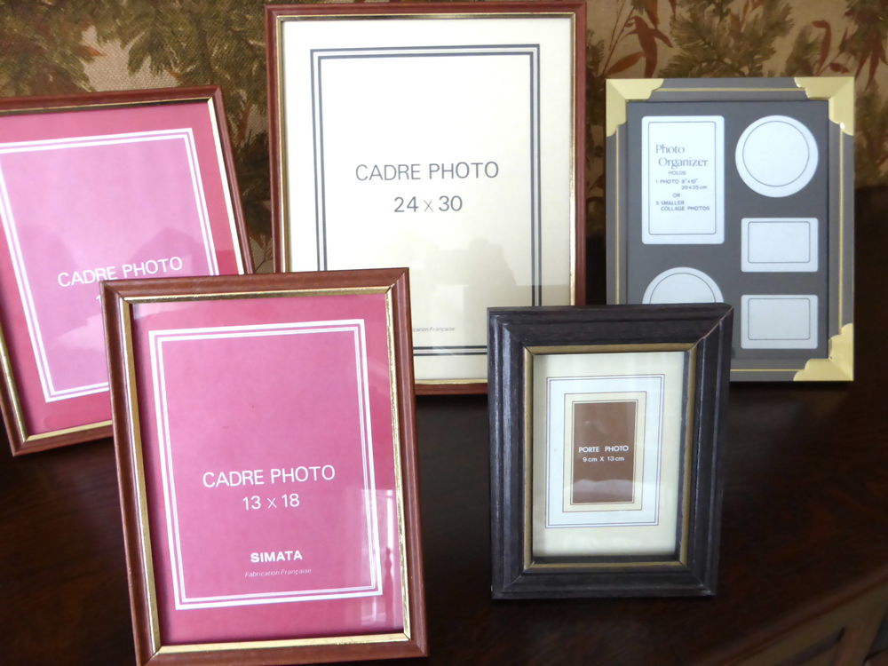 Cadres photos + p&ecirc;le-m&ecirc;le neufs vitr&eacute;s de 3 &agrave; 10€ Décoration