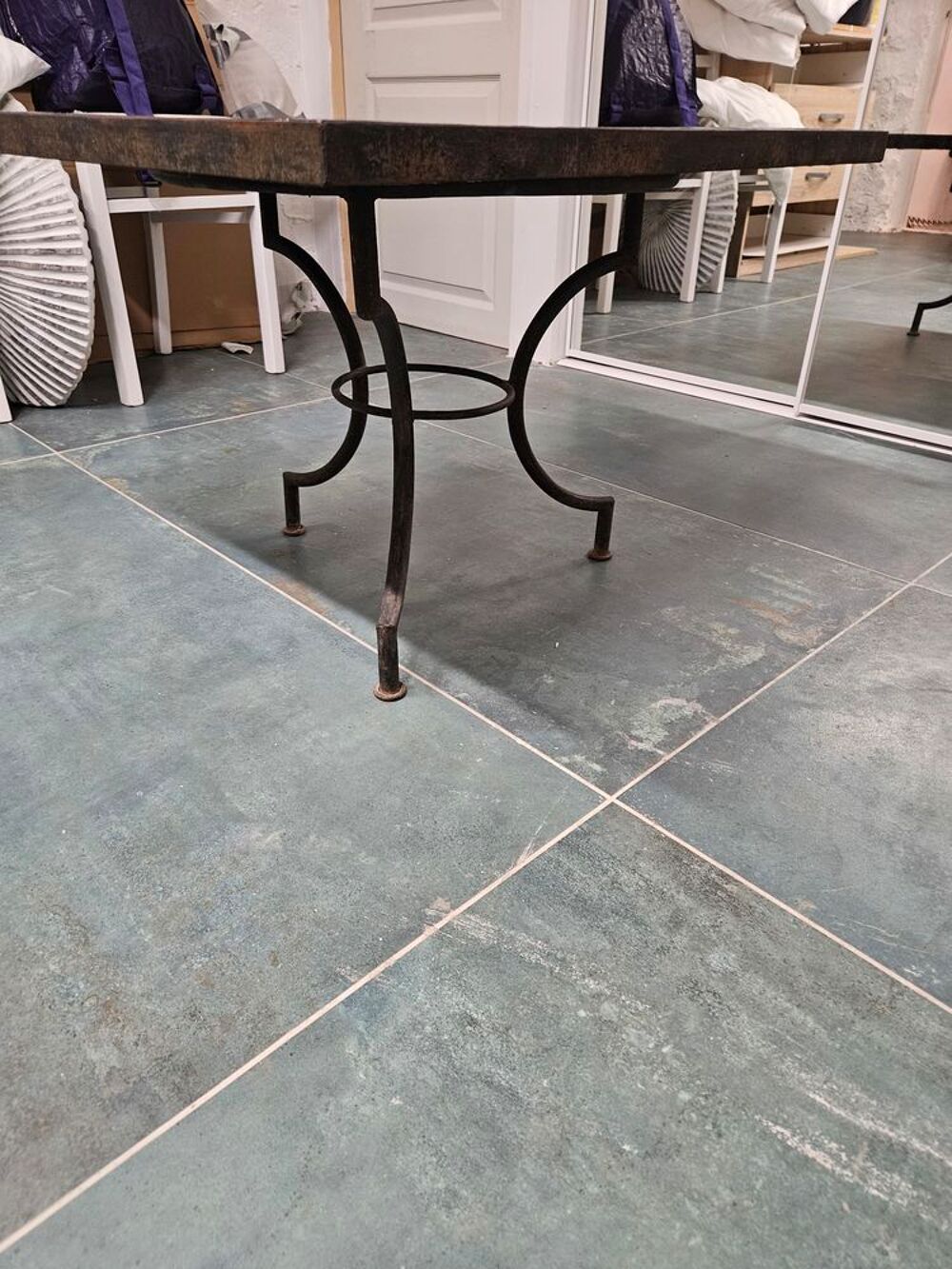 Table zelige hauteur 49 cm plateau 70 x 60 cm Meubles