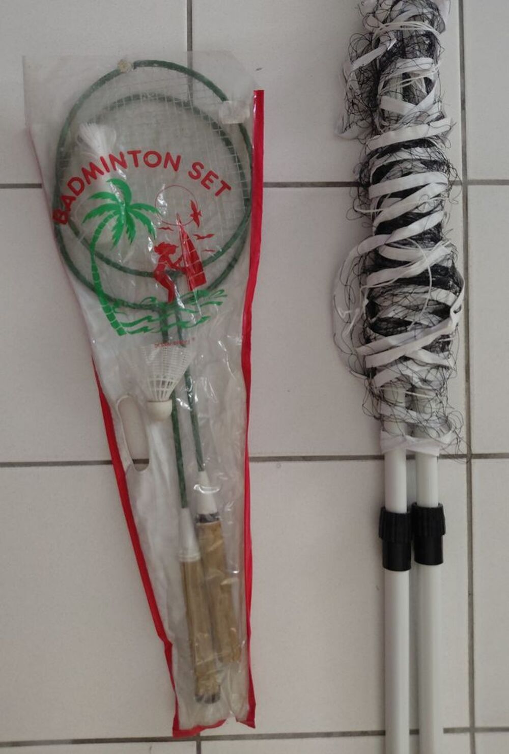 Ensemble jeu de badminton Jardin
