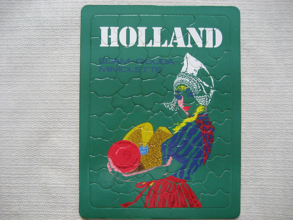puzzle 64p publicitaire marque &quot; Holland &quot; , vintage, neuf 
