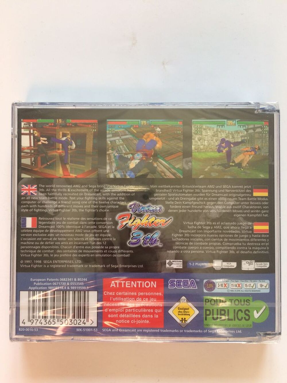 Virtua Fighter 3TB Sega Dreamcast Consoles et jeux vidos