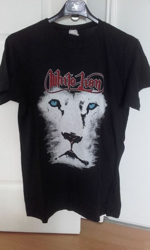 T-Shirt : White Lion - The Pride In Europe Tour 1988 - Taill 220 Angers (49)