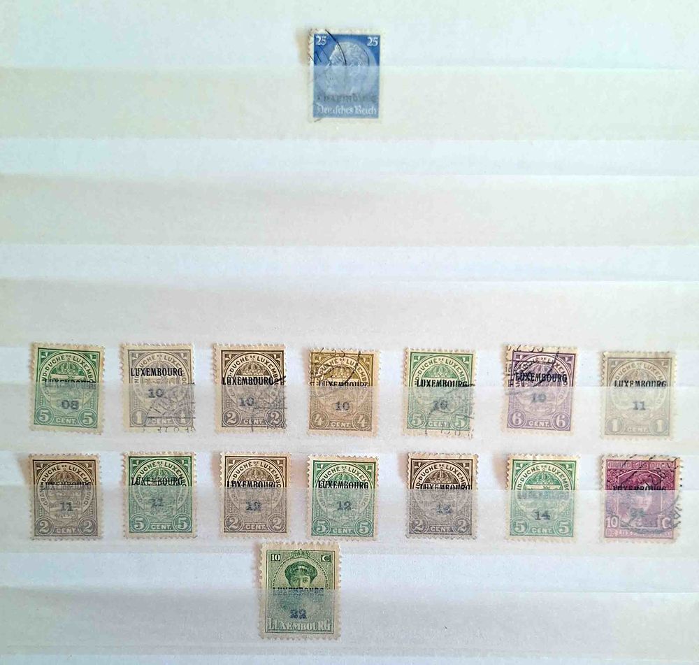 S&eacute;rie de timbres de collection du Luxembourg 