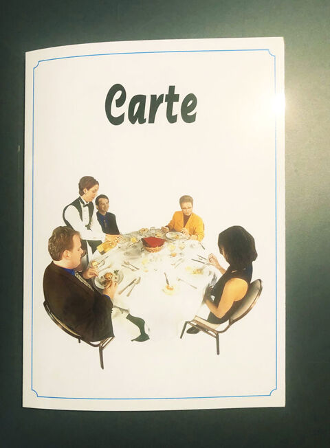 50 porte menus en carton plastifi� 60 Cannes (06)