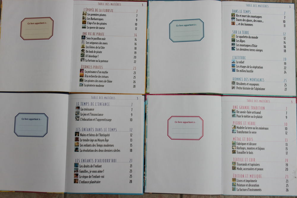 4 Livres Edition Atlas des juniors Livres et BD