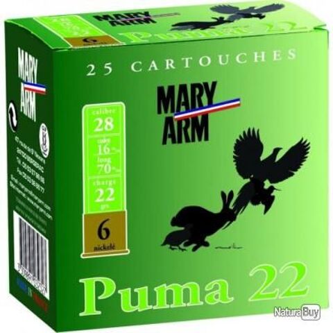 Lot  Cartouches   2 botes Puma 22gr , plomb : 7,5 et 9
24 Les Sables-d'Olonne (85)