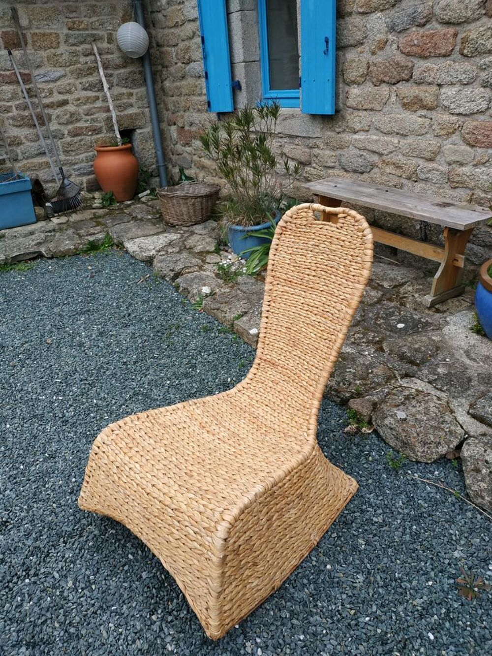 Fauteuil bas jonc de mer Meubles