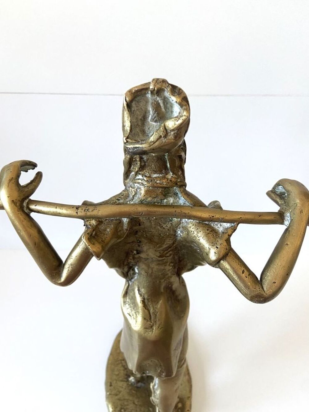 Ancienne Statuette Sujet Figurine Art Africain Ethnie Mossi 