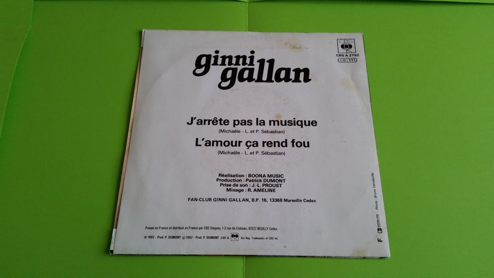 GINNI GALLAN CD et vinyles