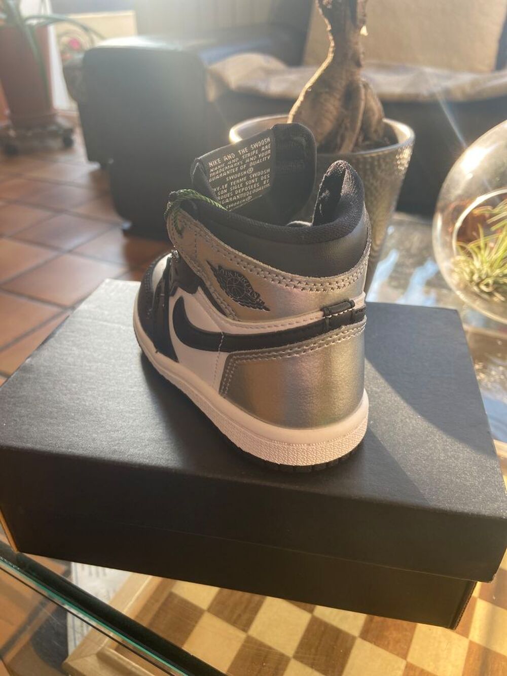 Jordan R&eacute;tro High Silver Chaussures
