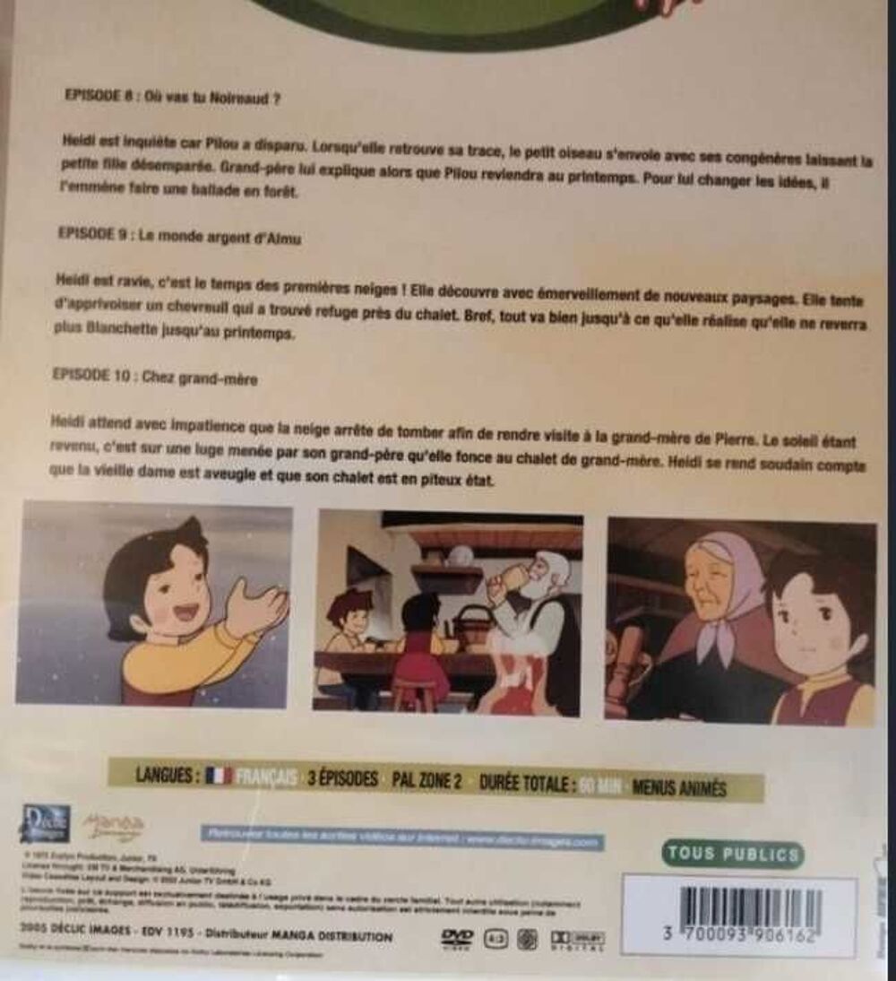 DVD Heidi DVD et blu-ray