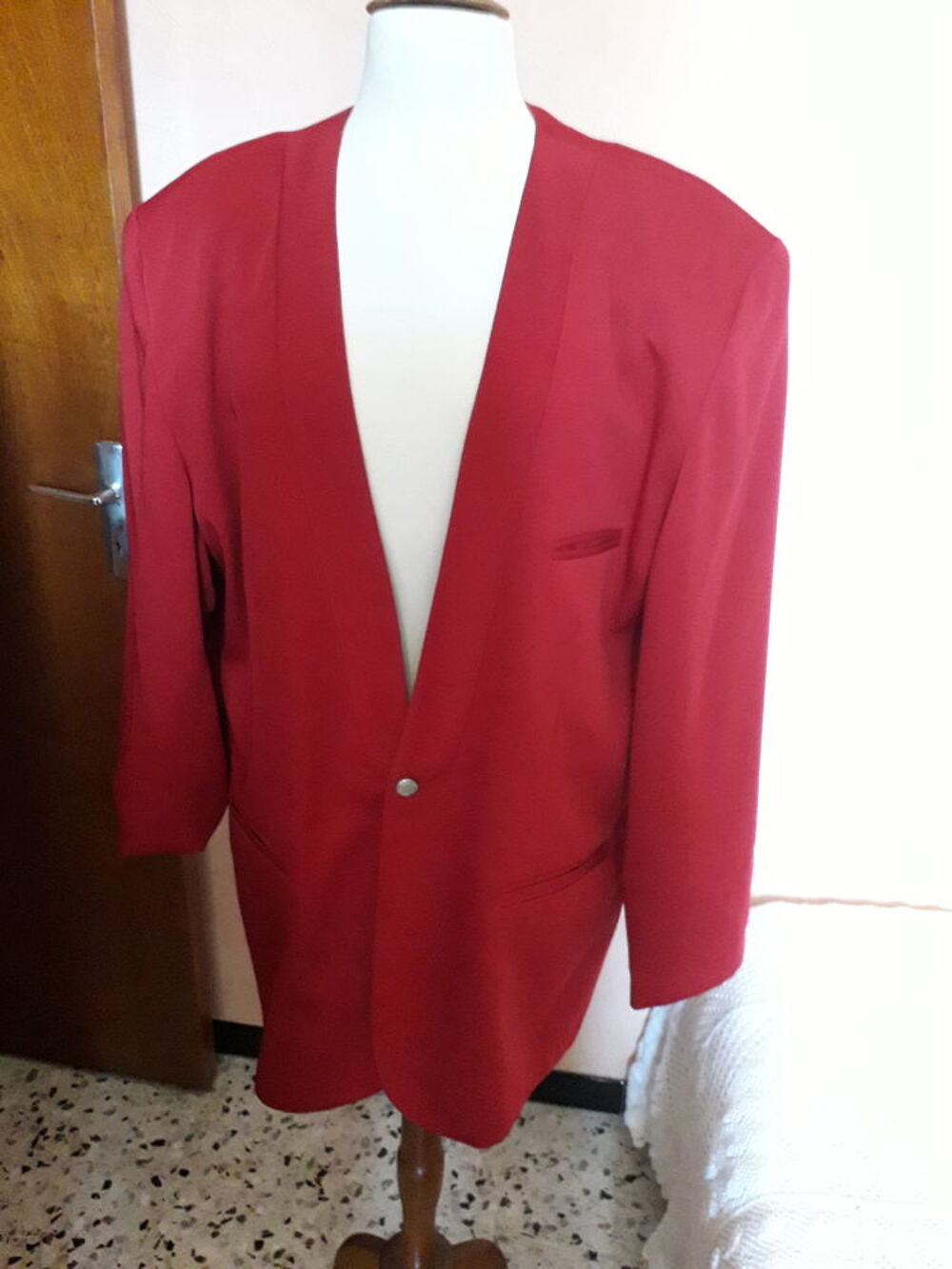Veste de costume rouge Vêtements
