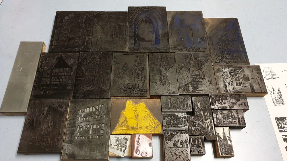 Lot Ancienne Matrice imprimerie typographie 22100 Dinan 