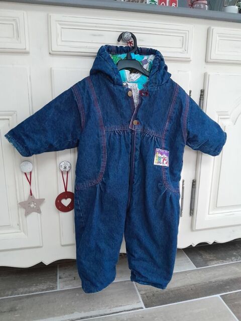 magnifique combinaison BB en Jeans avec une capuche . 12 Saint-Yrieix-sur-Charente (16)