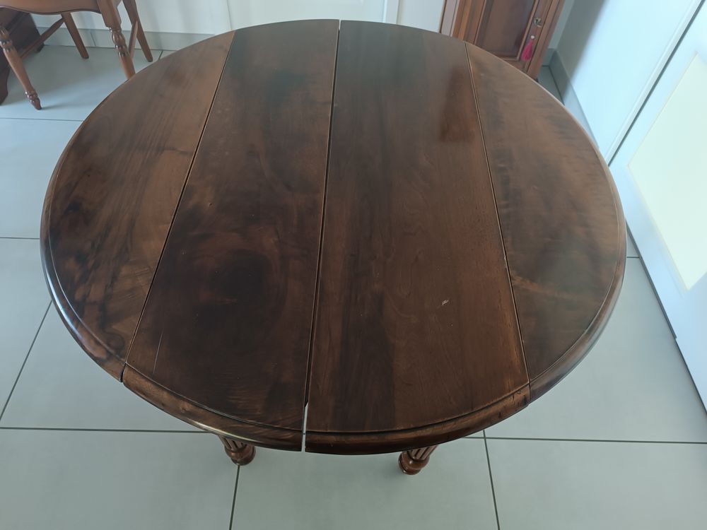 table ronde acajou Meubles