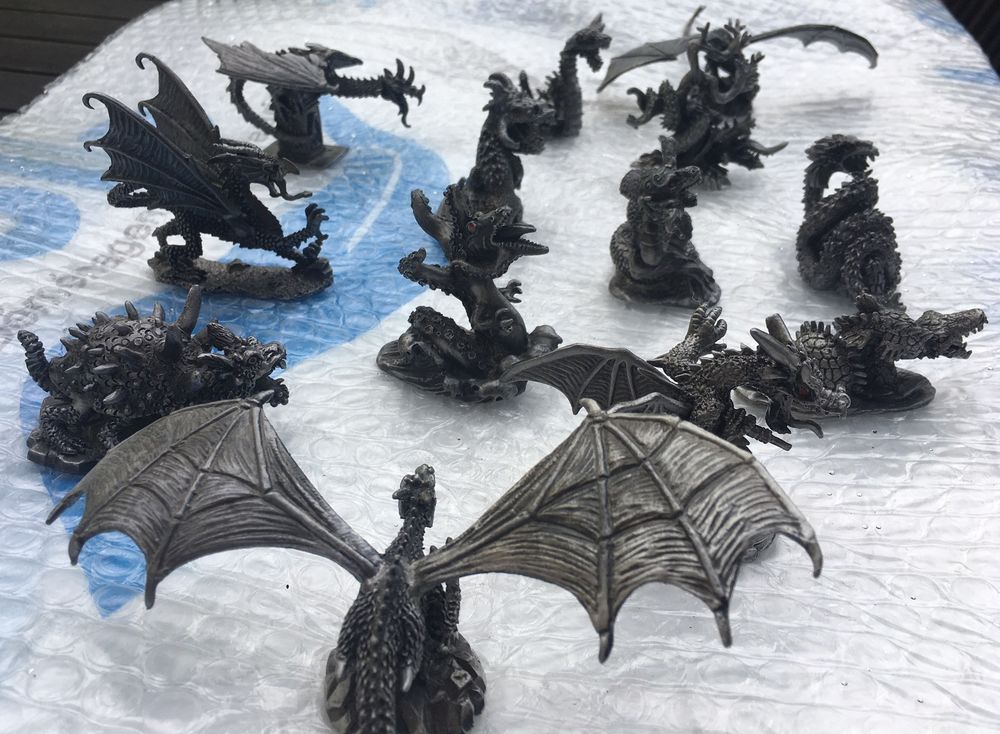 Figurines Dragons en plomb 
