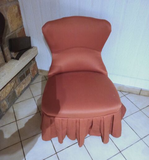 Fauteuil crapaud rose Vintage 54 Achres (78)