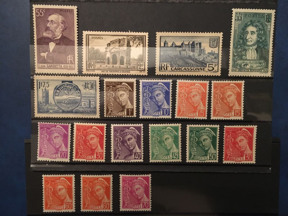 Timbres de collection de France ** Neufs 1938
