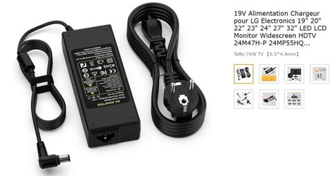 C�ble chargeur  pour ordinateur portable marque Lavolta Saint-Aubin-de-M�doc (33)