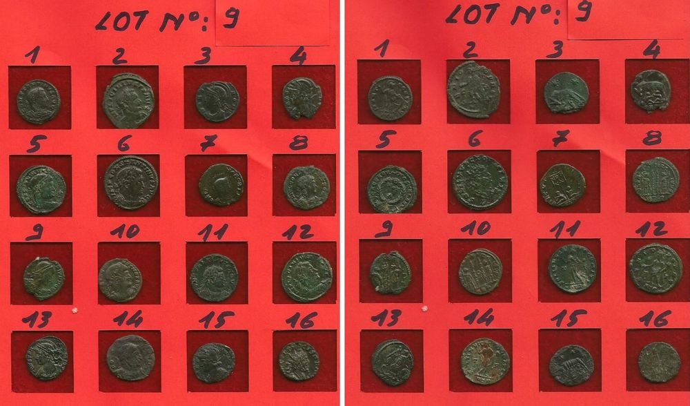 monnaies romaines, bronze, tr&egrave;s bon &eacute;tat 