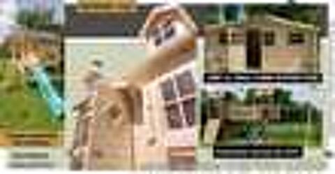  ABRI 18M&sup2; 2790...Grand choix d'abris de jardin, chalets loisirs, pool house, / Maisons enfants en d&eacute;stockages Bricolage