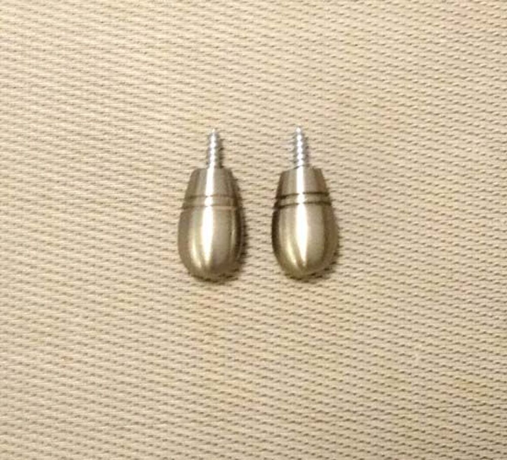 Bouton de meuble, acier inox bross&eacute;e, lot de 17, TBE Décoration