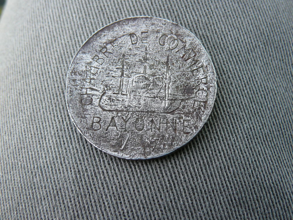 jeton de n&eacute;cessite 10 centimes 1917 Bayonne 