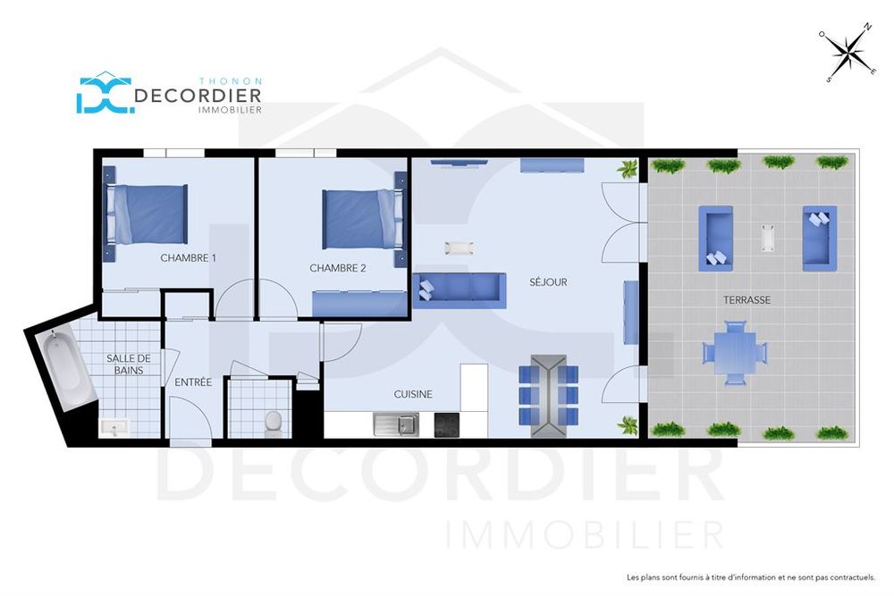 Vente Appartement THONON-LES-BAINS APPARTEMENT T3  69 M² Thonon les bains