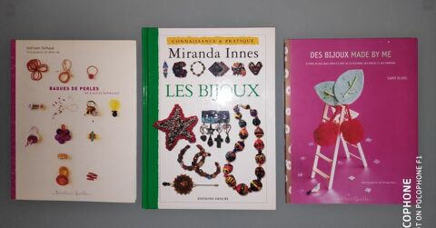 Lot de 3 livres sur les Bijoux activits manuelles 10 Grand-Champ (56)