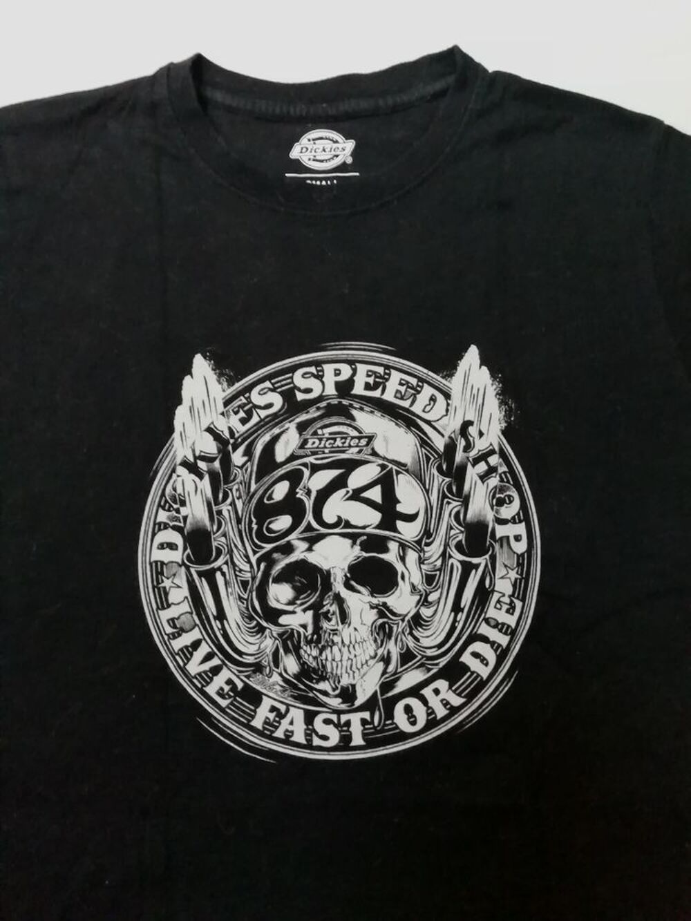 T-shirt dickies taille S dickies speed shop live fast or die By David Vicente Vêtements
