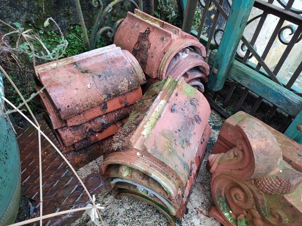  &Eacute;l&eacute;ments Faitage Faiti&egrave;re Cr&ecirc;te Brique Tuile Ornementation Bricolage