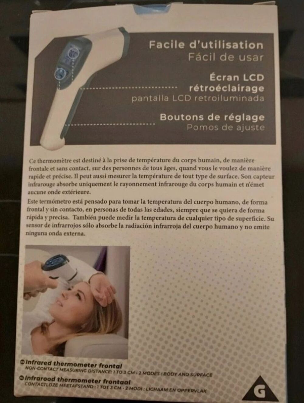 Thermom&egrave;tre frontal infrarouge Electroménager