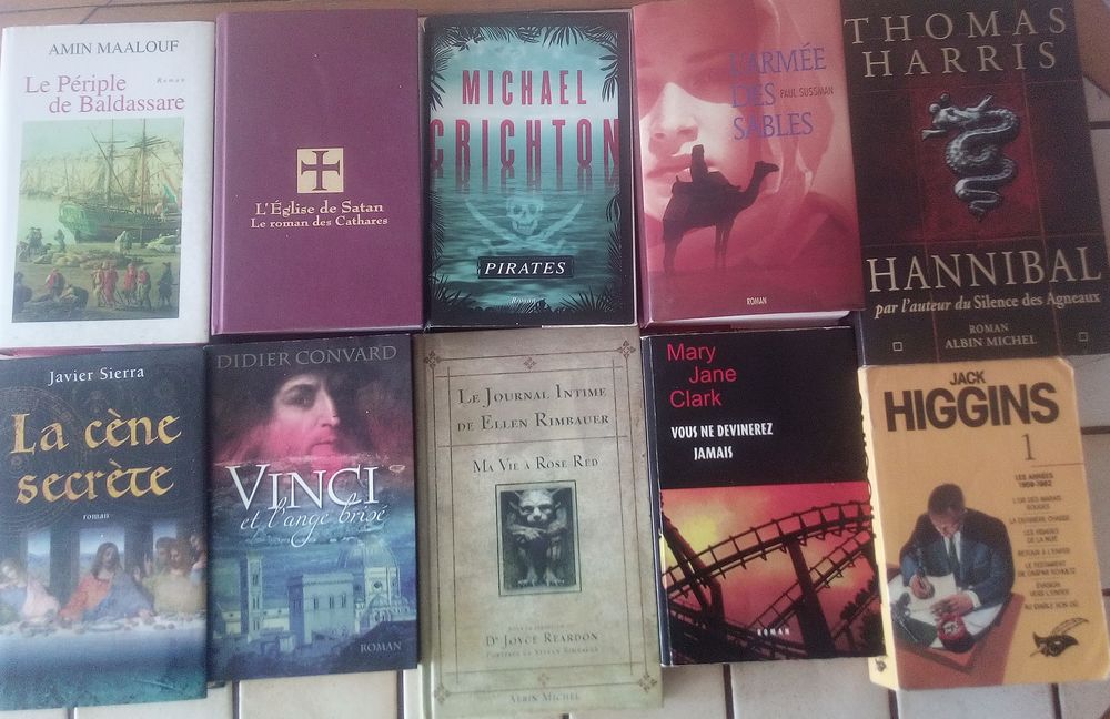 10 romans aventures histoire suspense Livres et BD