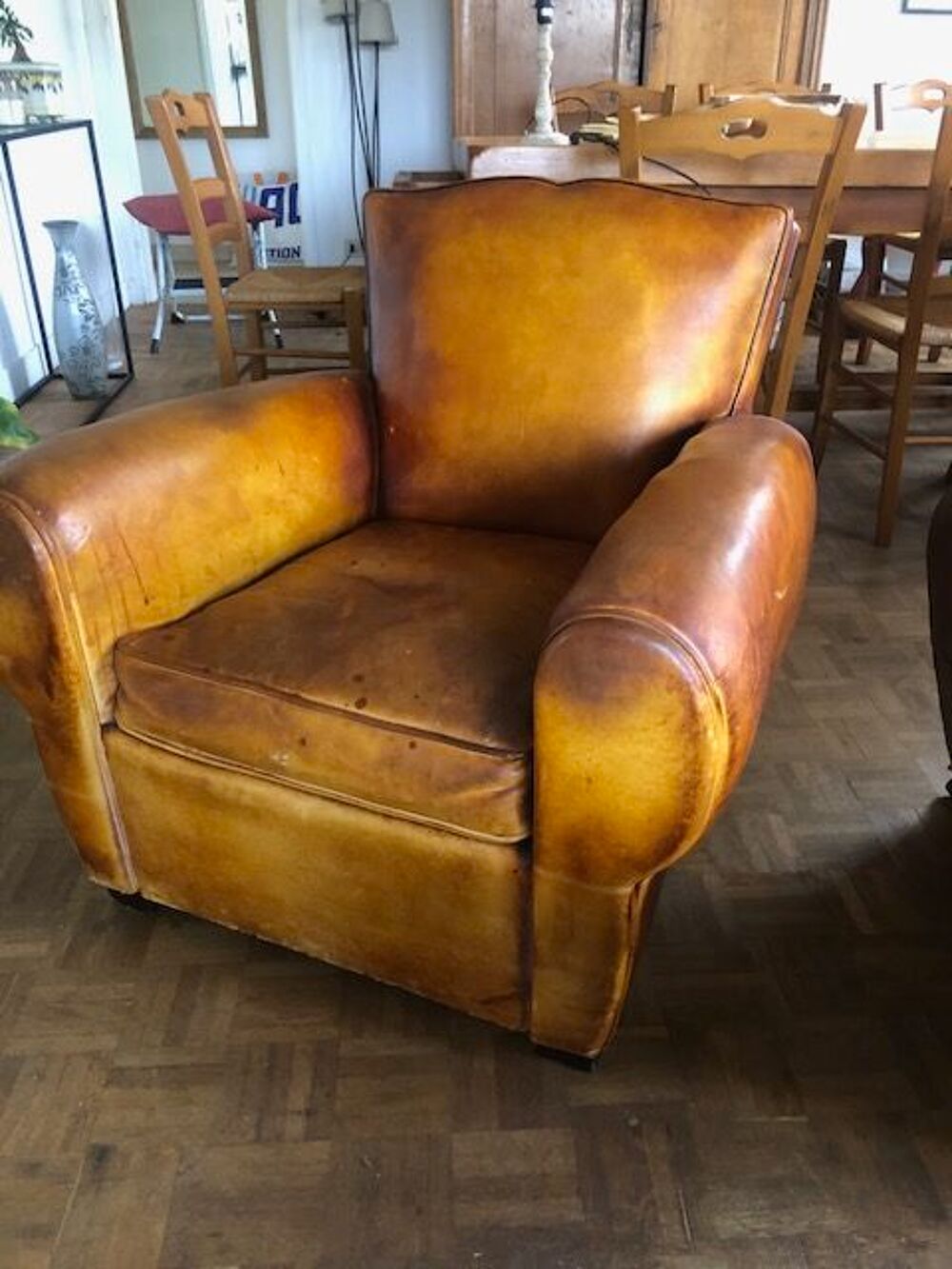 Fauteuil club ancien restaur&eacute; Meubles