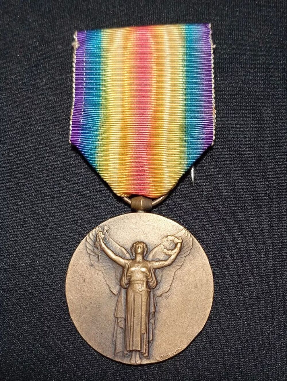 M&eacute;daille MILITAIRE interalli&eacute;e guerre 14/18 