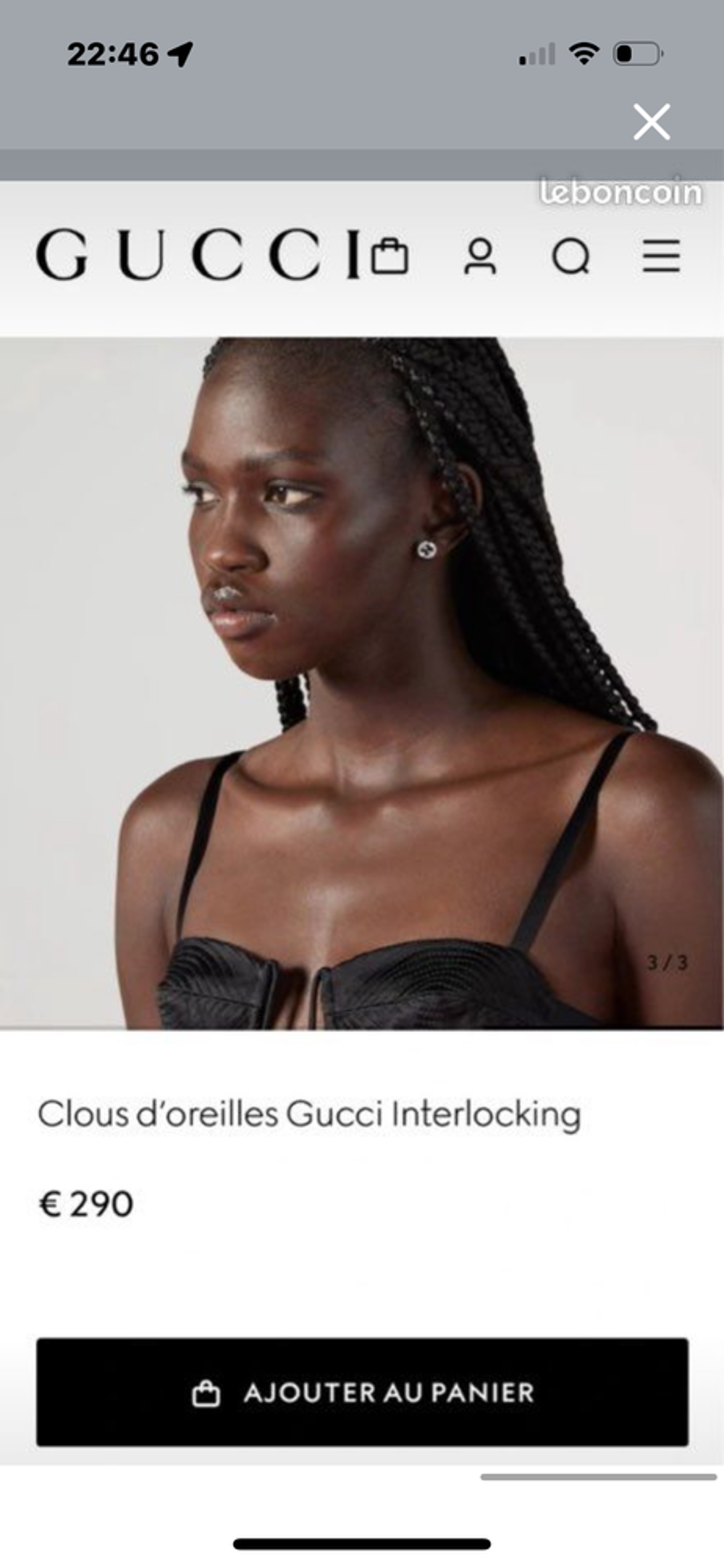Boucle d'oreille Gucci Bijoux et montres