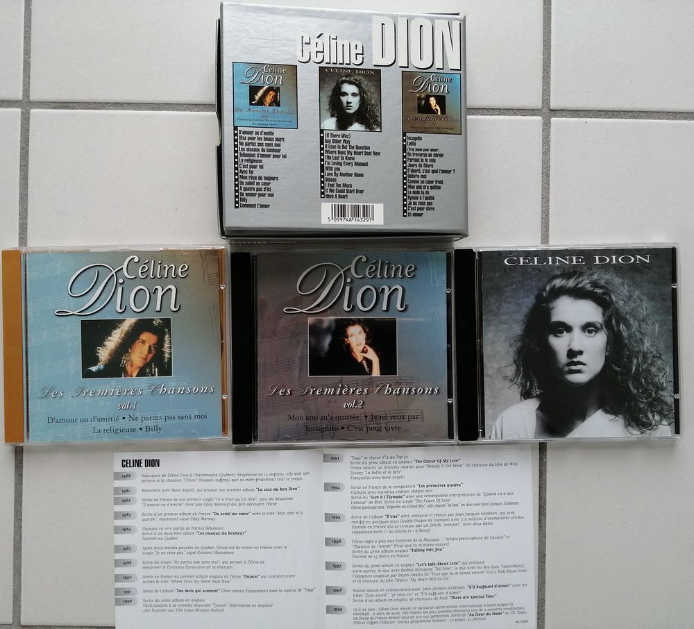 LotCoffret 3 CD C&eacute;line Dion Queen, Savage garden, Tina Arena CD et vinyles