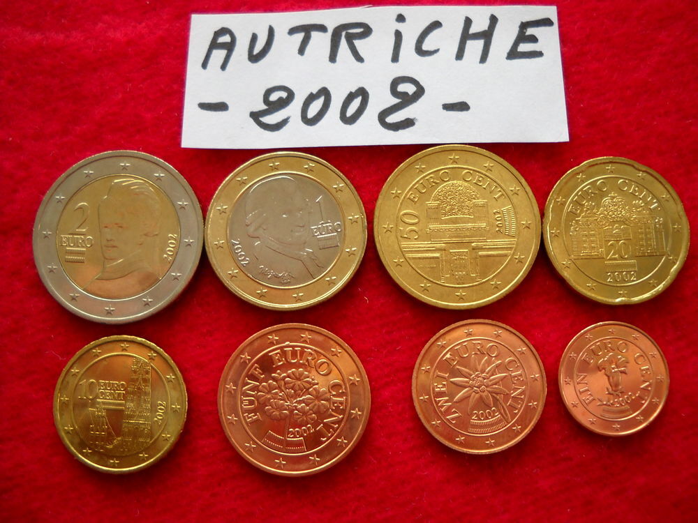Monnaie pi&egrave;ces Euros : AUTRICHE / 2002
12  