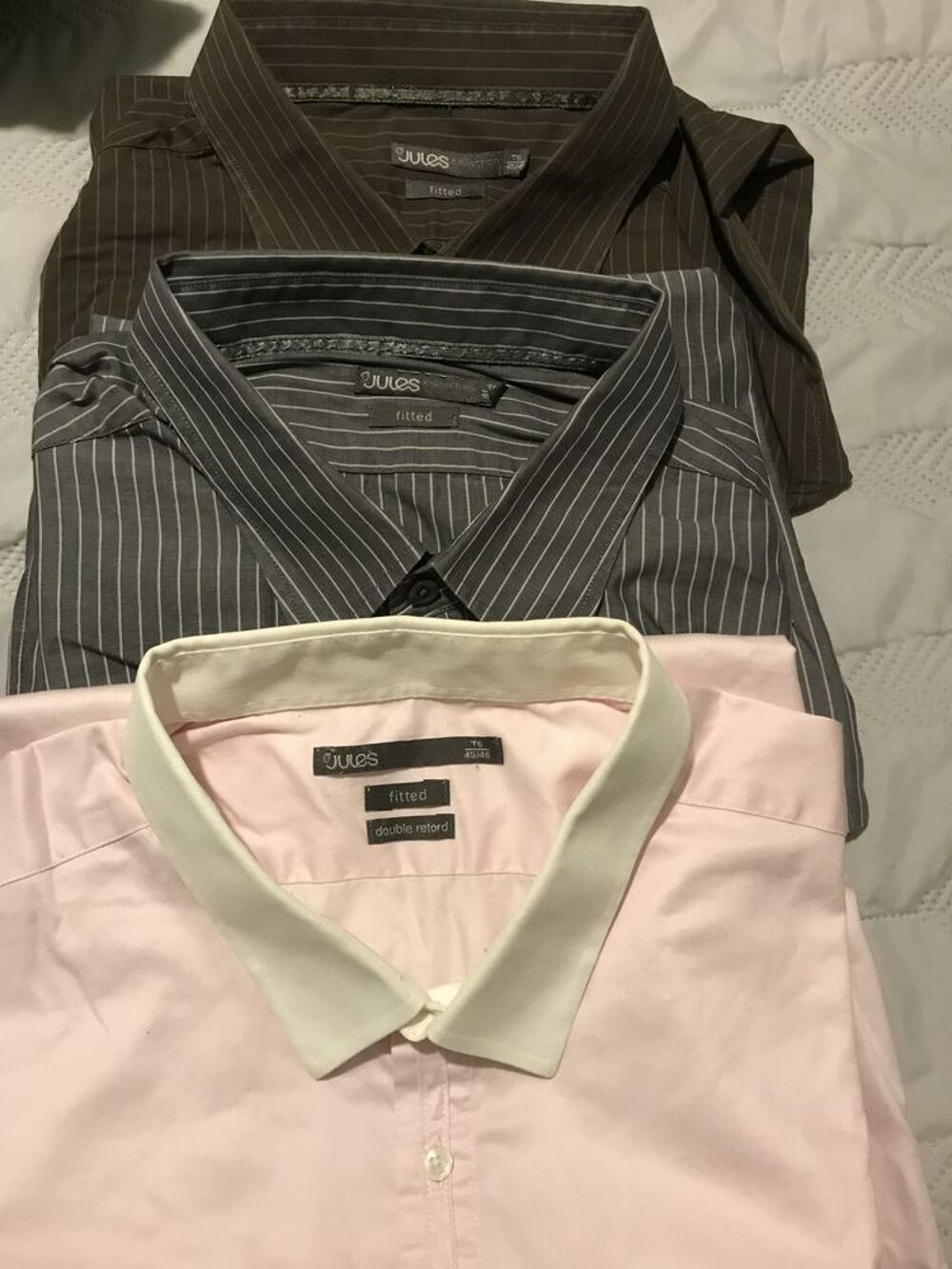 CHEMISES HOMME Taille 6 Encolure 45/46 COTON Vêtements