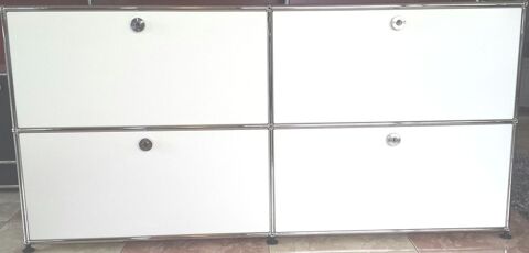 sideboard blanc usm haller  2 portes et 2 tiroirs 1850 Provins (77)