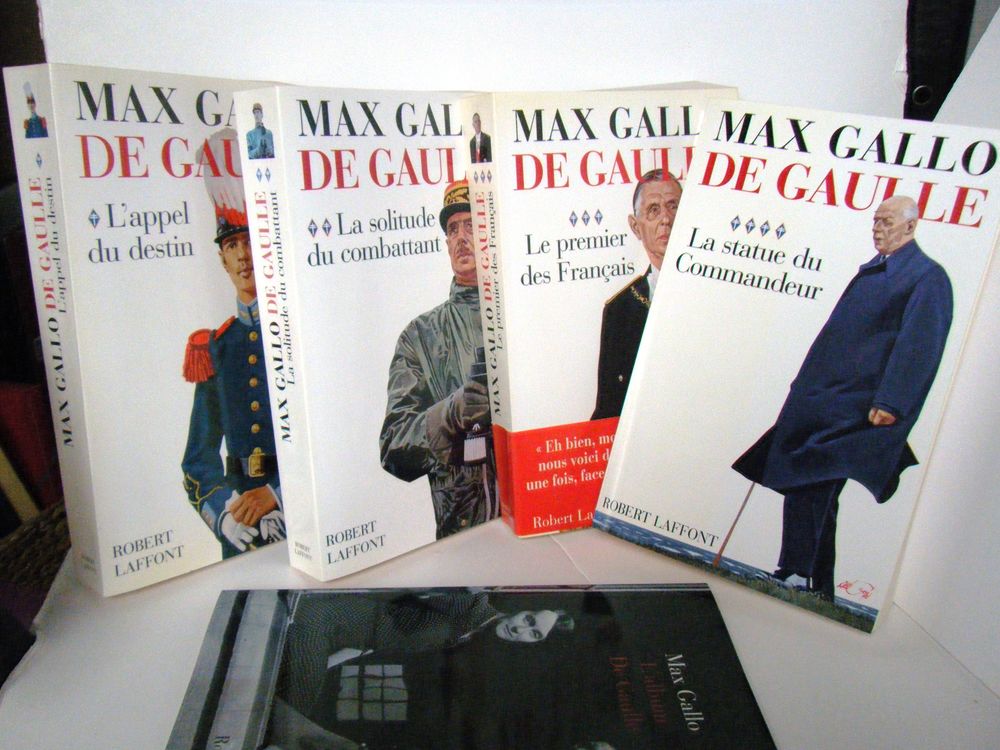 LOT 4 LIVRES sur DE GAULLE de Max GALLO Livres et BD