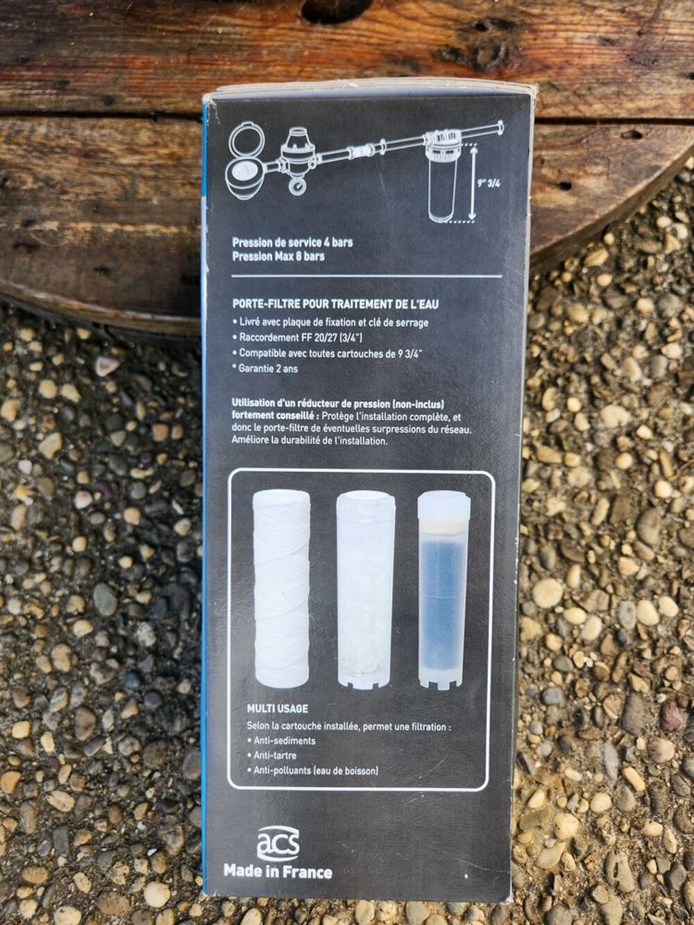 Porte-filtre pour traitement de l'eau Bricolage