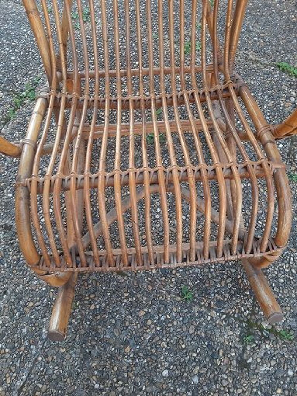 Av Rocking chair en osier Meubles