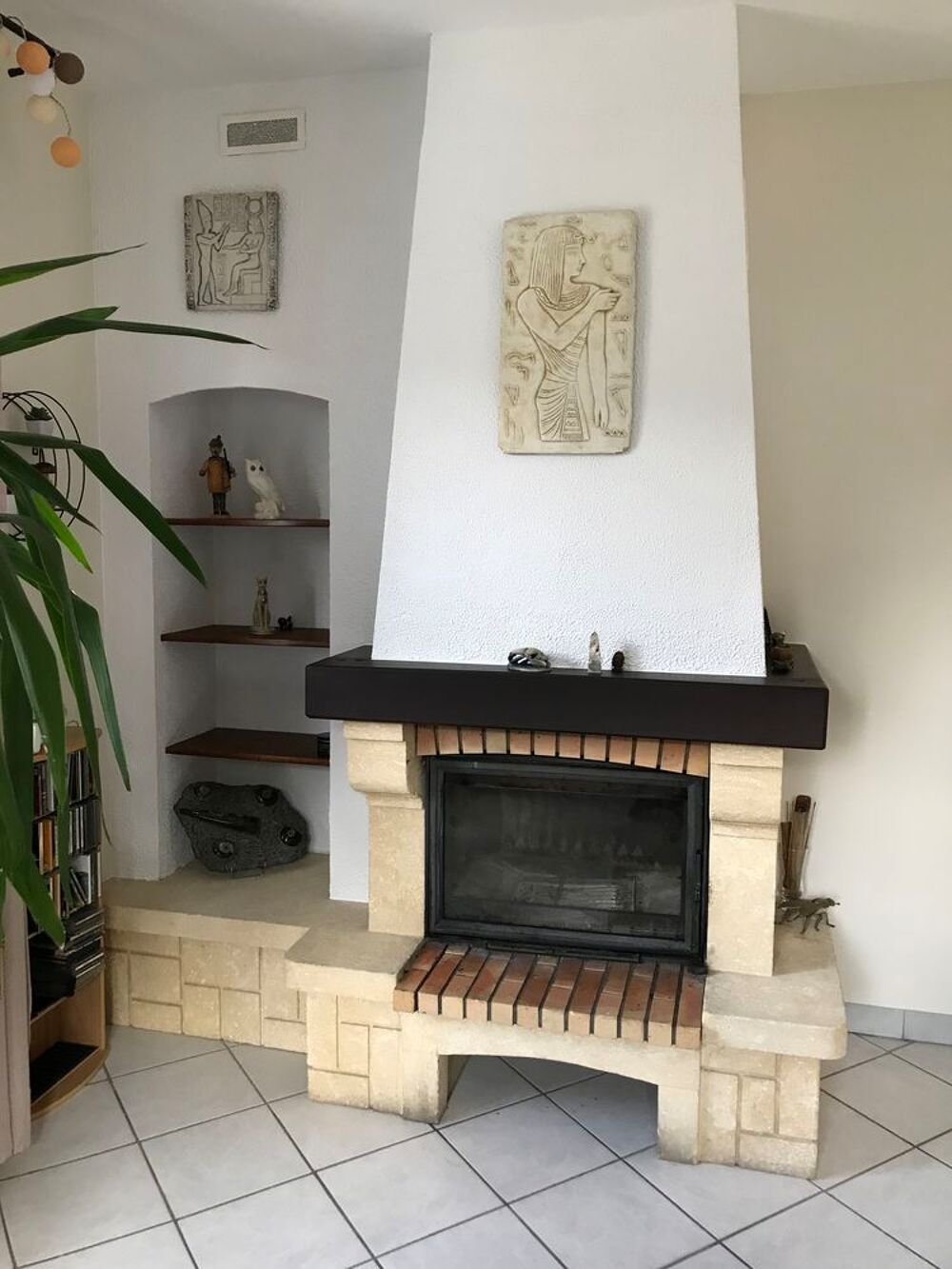 Hotte Chemin&eacute;e d&eacute;corative compl&egrave;te avec &eacute;tag&egrave;res Meubles