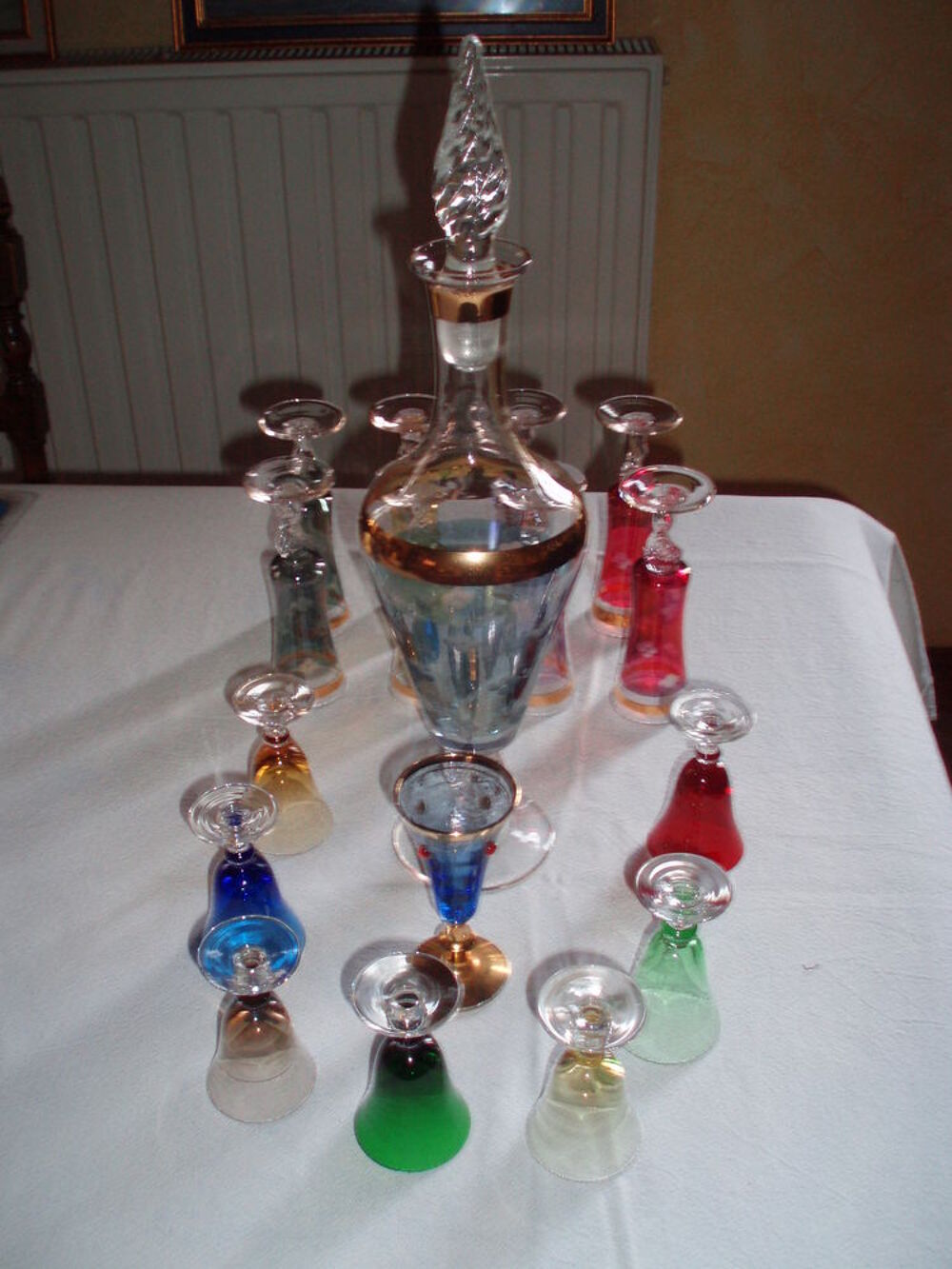 Verres et carafe Dcoration