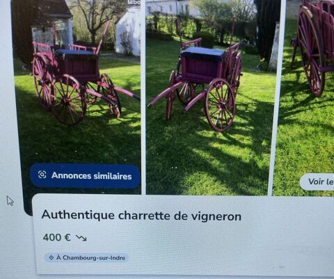 CHARRETTE DE VIGNERON 
Chambourg-sur-Indre (37)