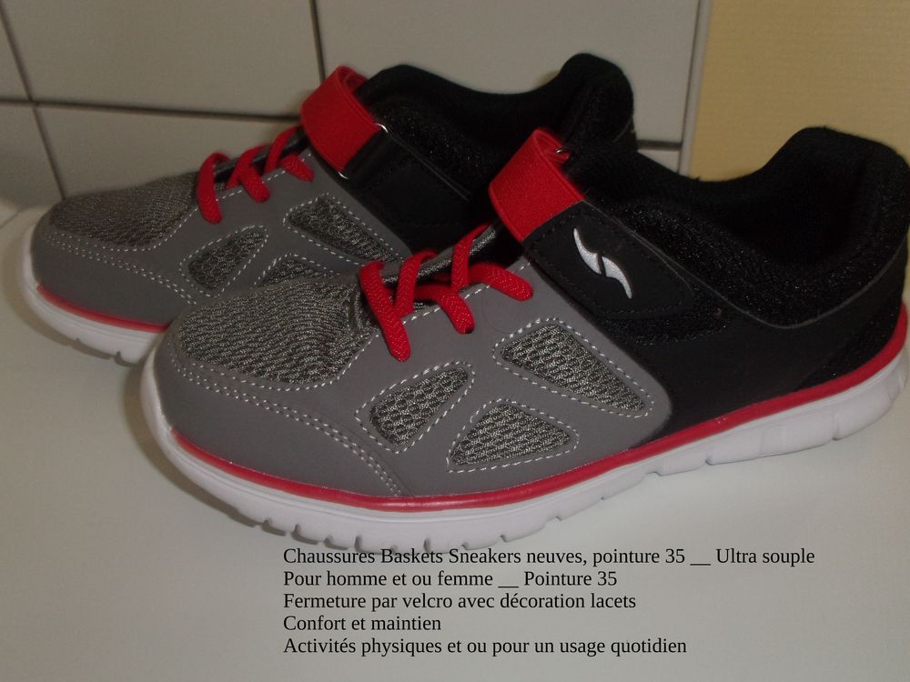 Chaussures Baskets Sneakers neuves, pointure 35 Chaussures