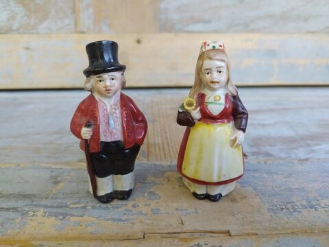 Figurines Porcelaine Sel et Poivre XIXème Loches (37)